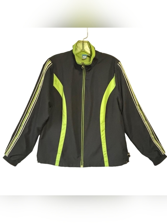 Vintage Jackets & Blazers - 🔴5/$25 Women's Navy and Green Windbreaker Jacket